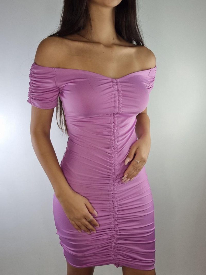 שמלת מיני בצבע סגול